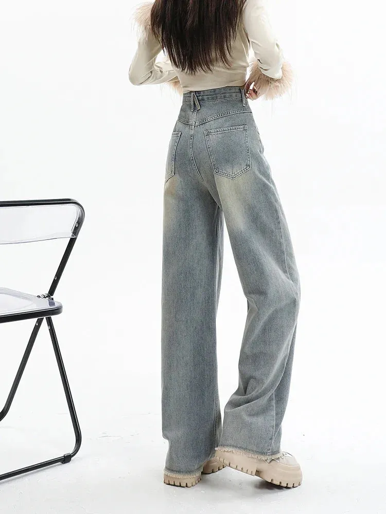 2024 High Waist Baggy Retro Y2K Jeans