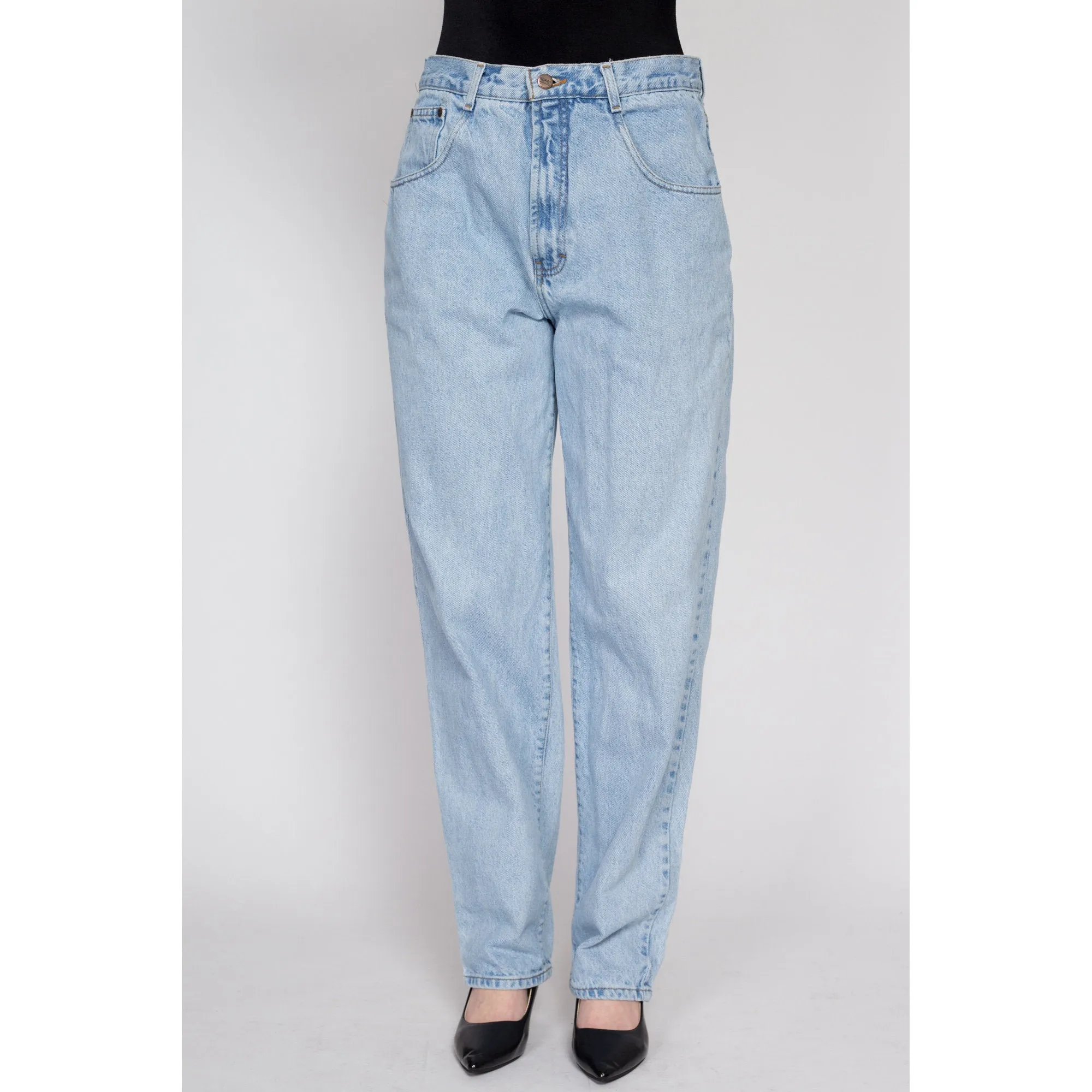 33x32 90s Light Wash High Waisted Dad Jeans Unisex