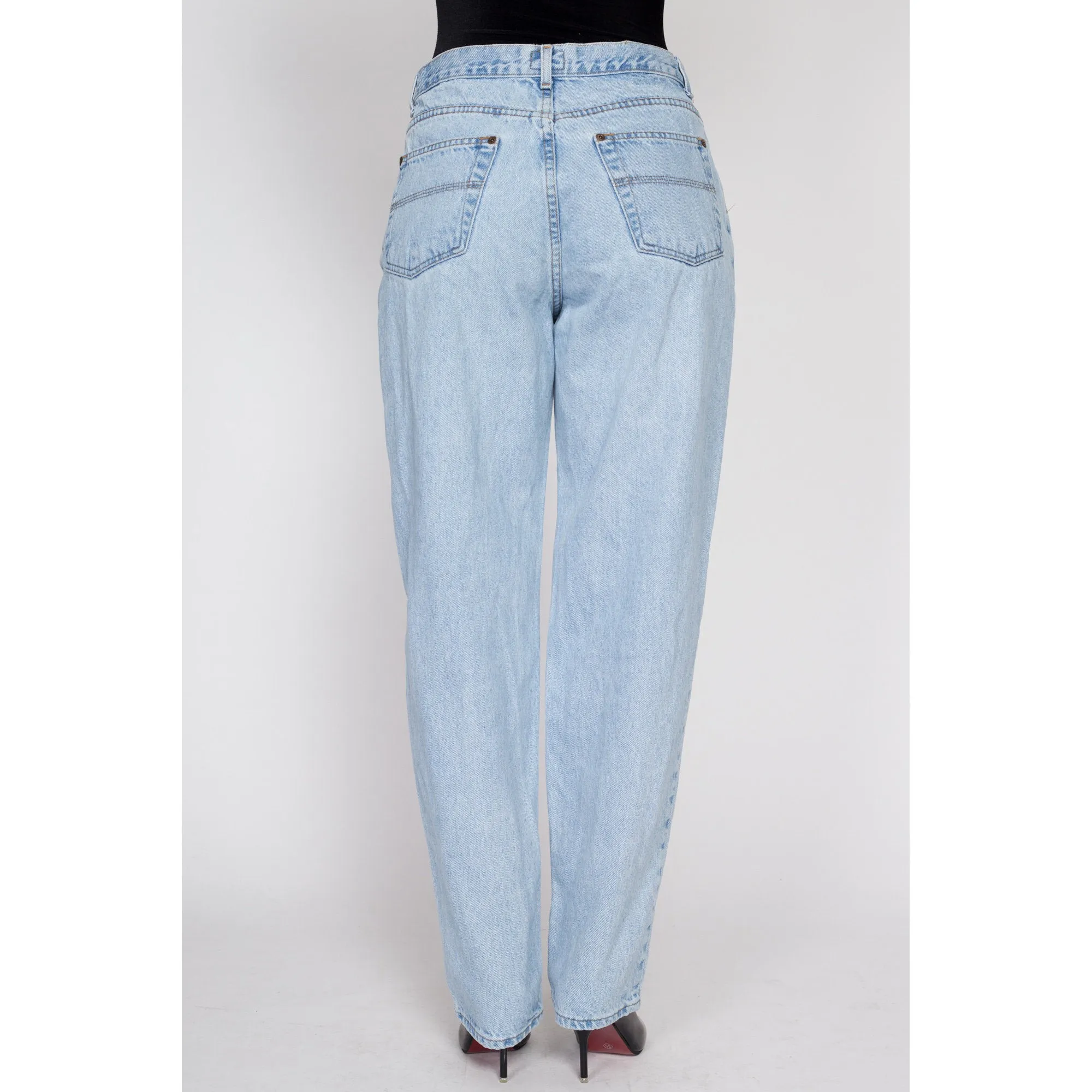 33x32 90s Light Wash High Waisted Dad Jeans Unisex