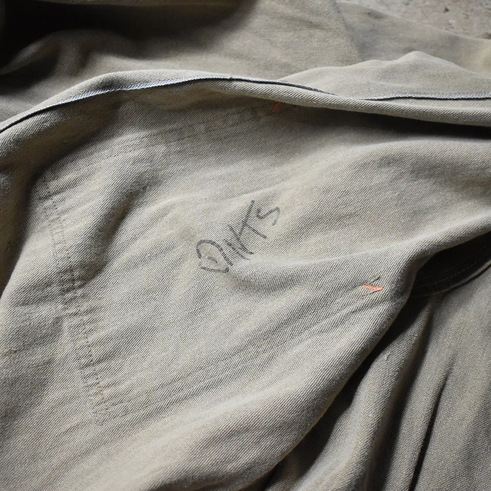 40's～50's CONE FABRICS シャンブレーショップコート 230408H