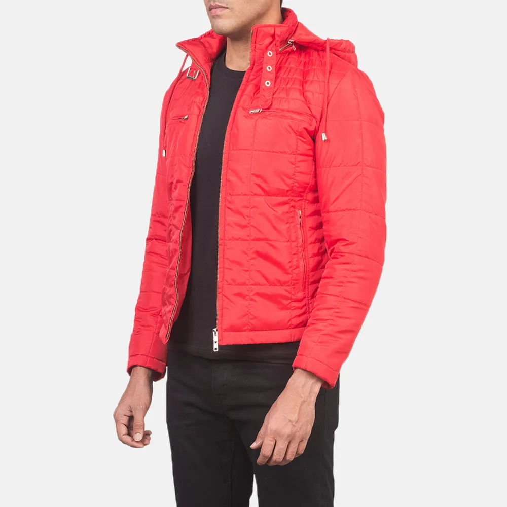 Alps Quilted Red Windbreaker Jacket