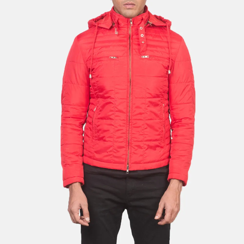Alps Quilted Red Windbreaker Jacket