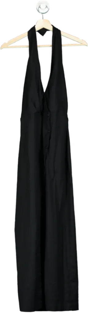 Anthropologie Black Sleeveless Maxi Dress UK M