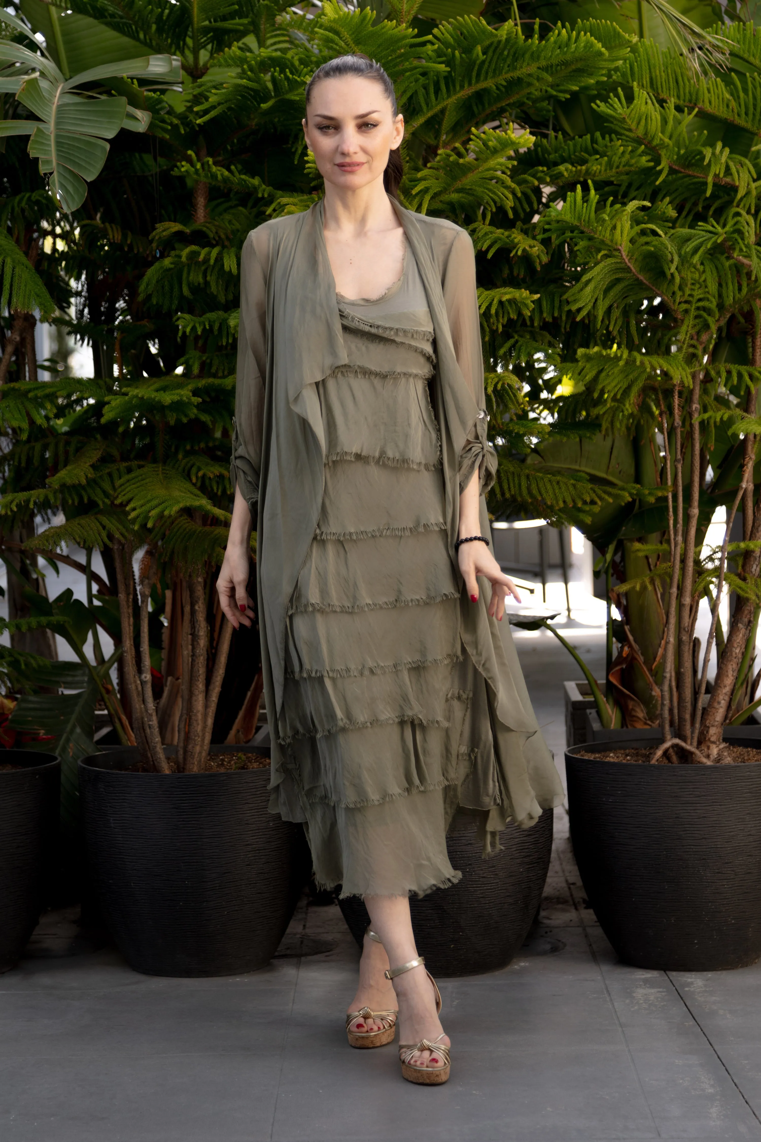 Ashton Frayed Maxi Dress