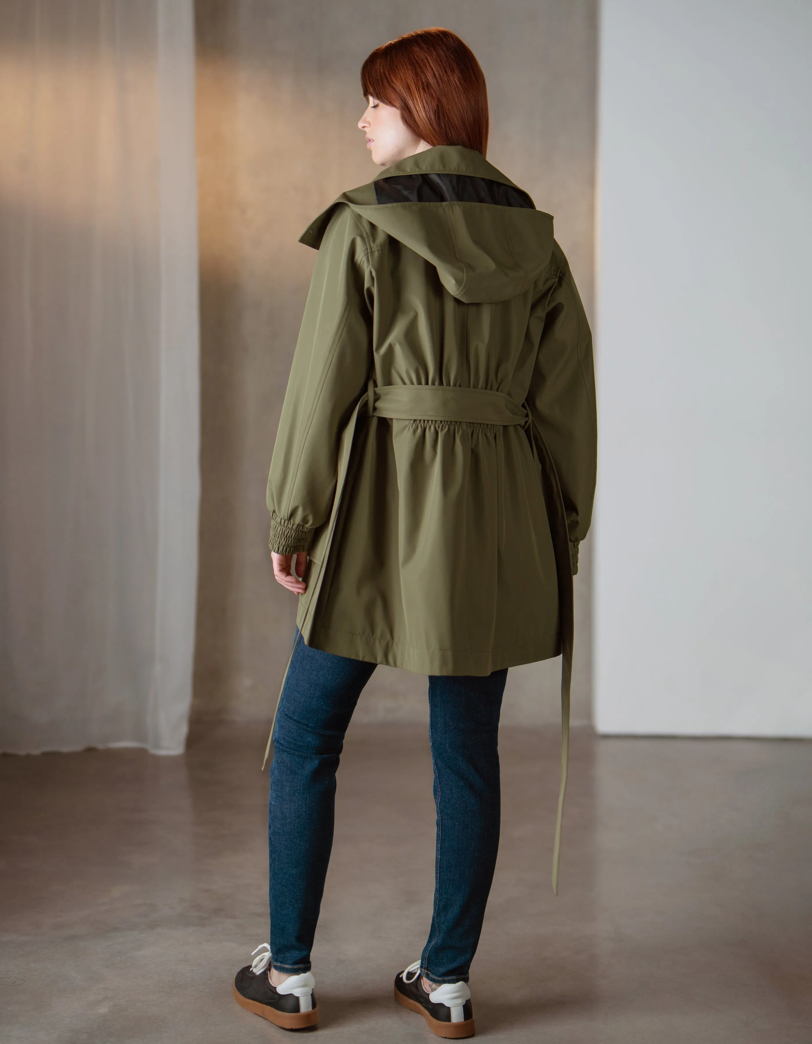 Belted Maternity Utility Jacket