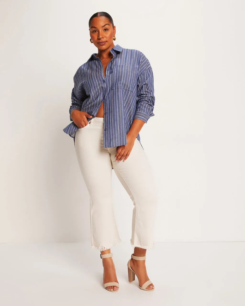 Berkeley Crop Kick Flare Jeans