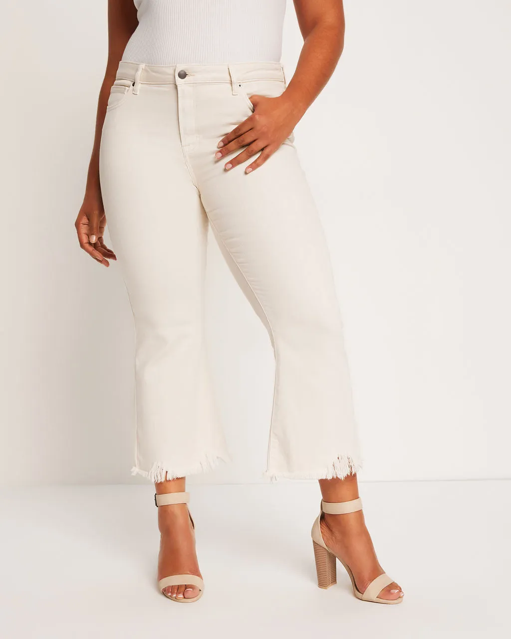 Berkeley Crop Kick Flare Jeans