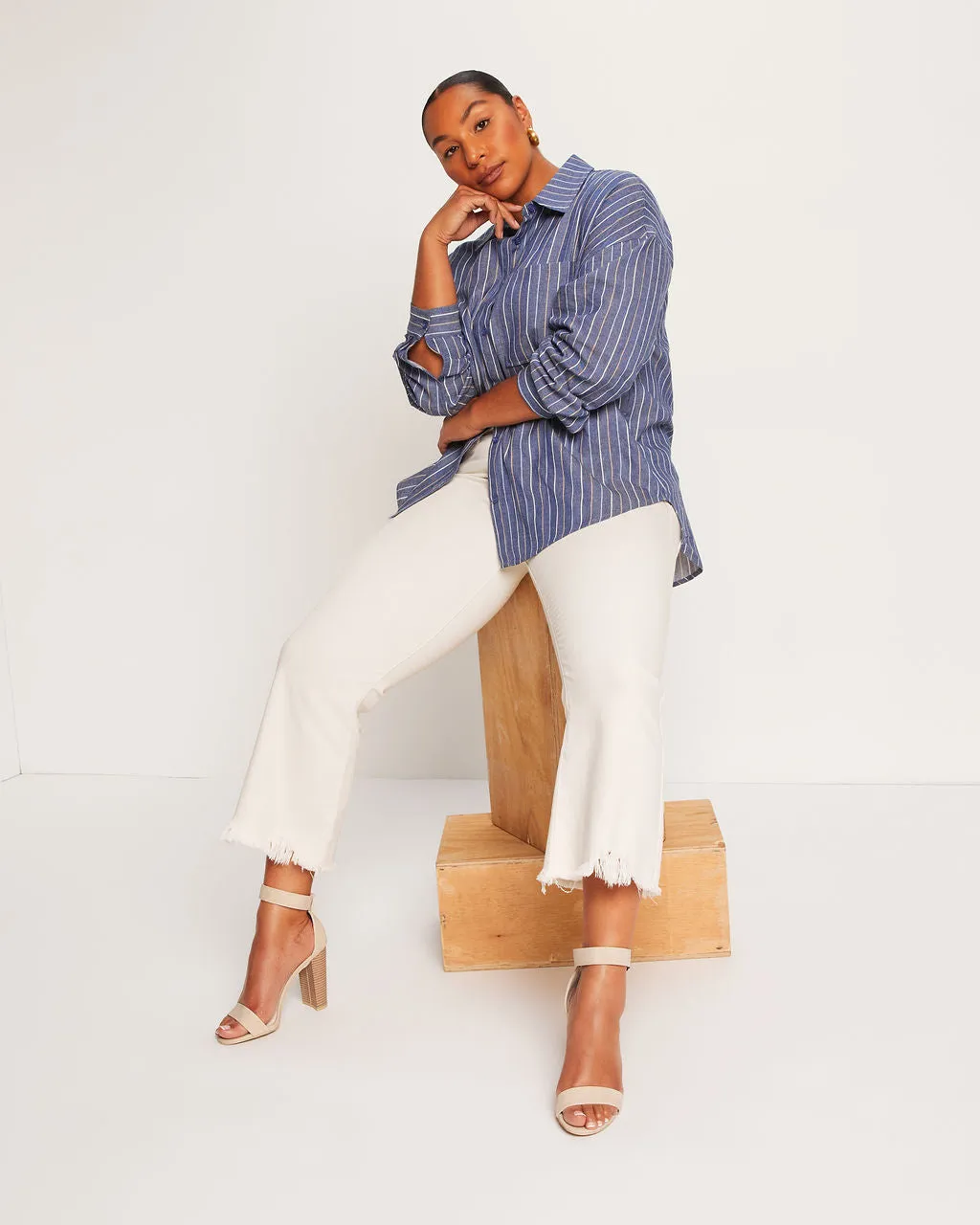 Berkeley Crop Kick Flare Jeans