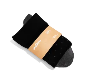 Black Charcoal Dot - 3 pack