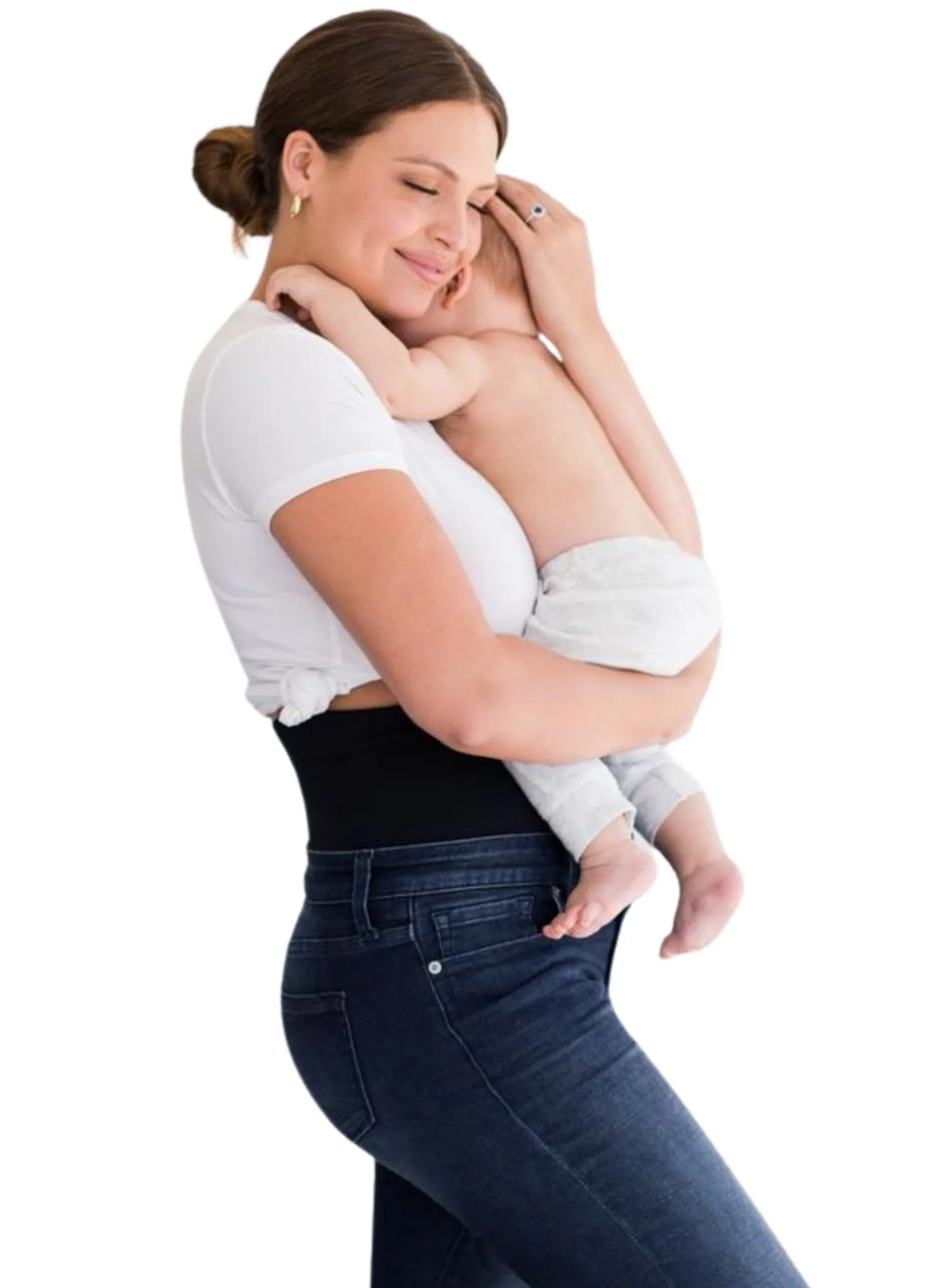 BLANQI Postpartum Support Skinny Jeans - Smoke Wash