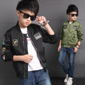 Boys Bomber Jacket Trendy Colors