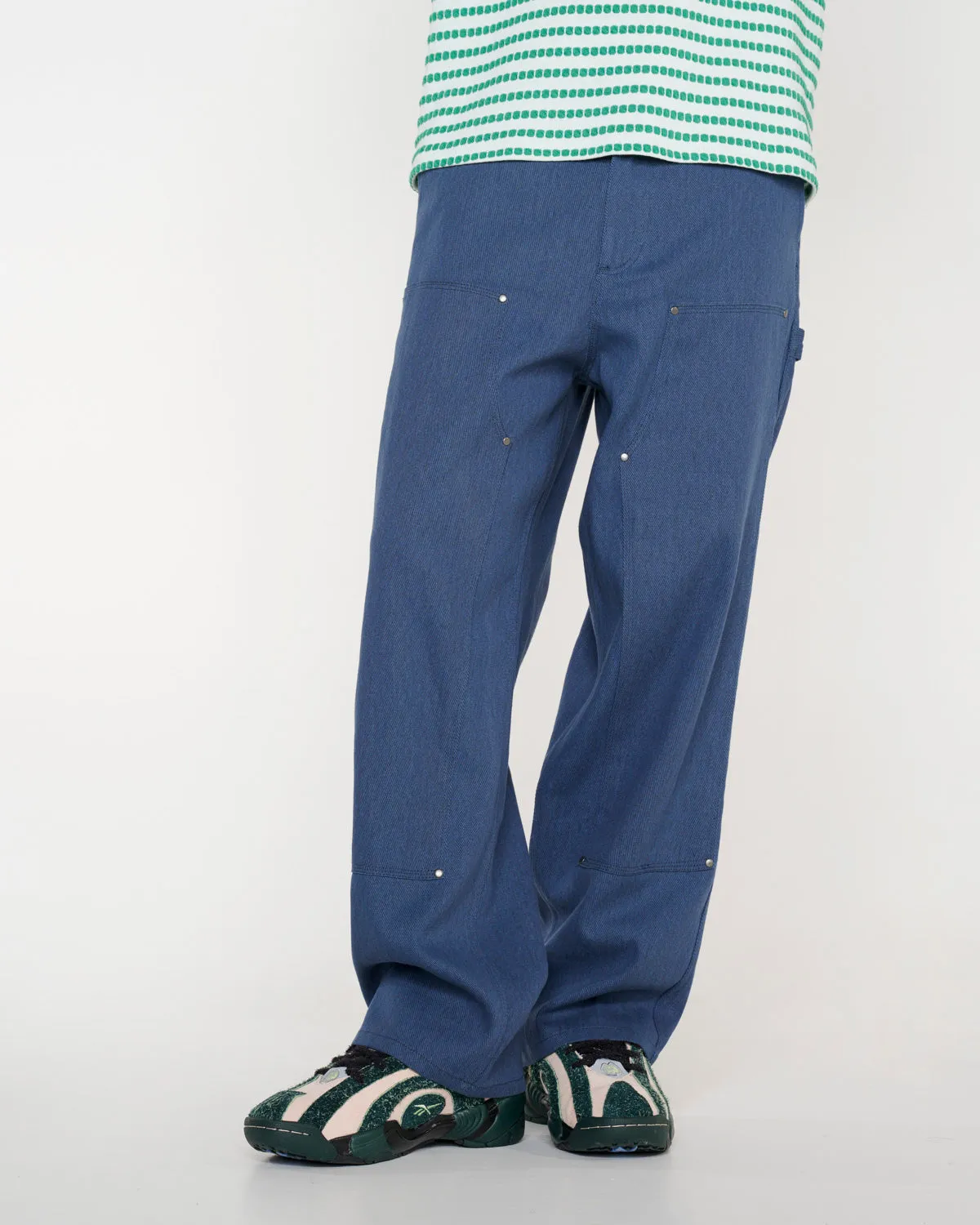 Bull Denim Double Knee Utility Pant - Navy