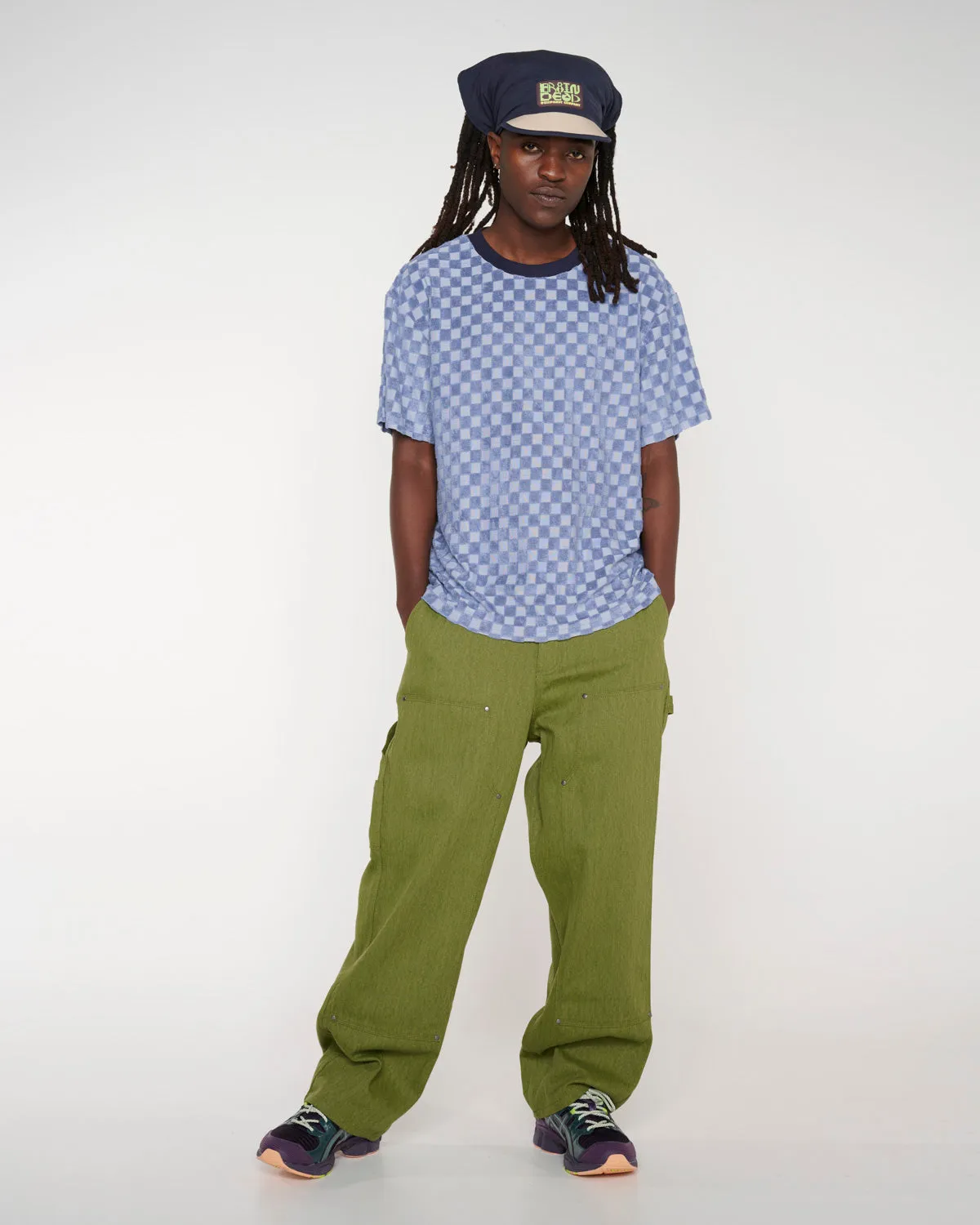 Bull Denim Double Knee Utility Pant - Olive
