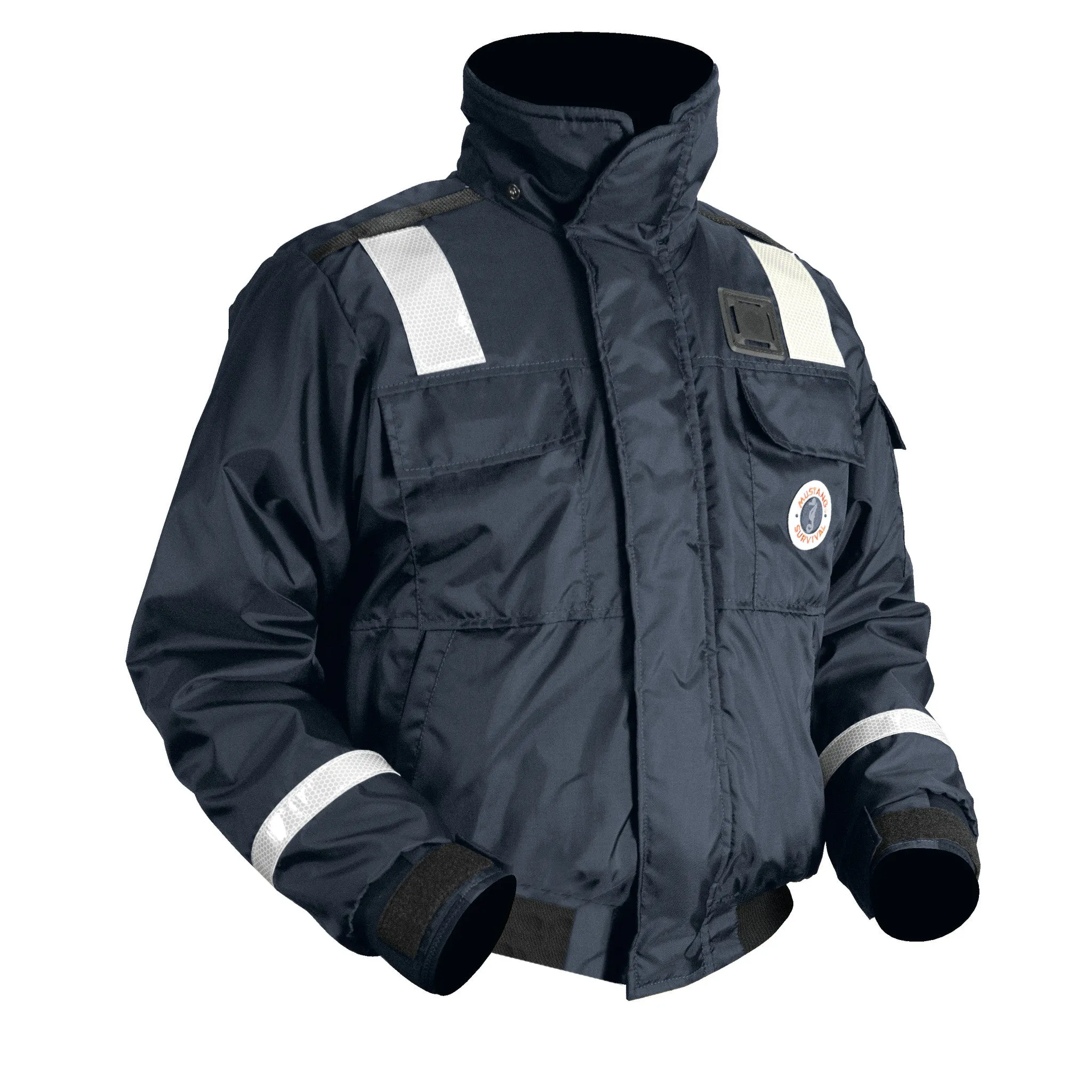 Classic Flotation Bomber Jacket with Reflective Tape