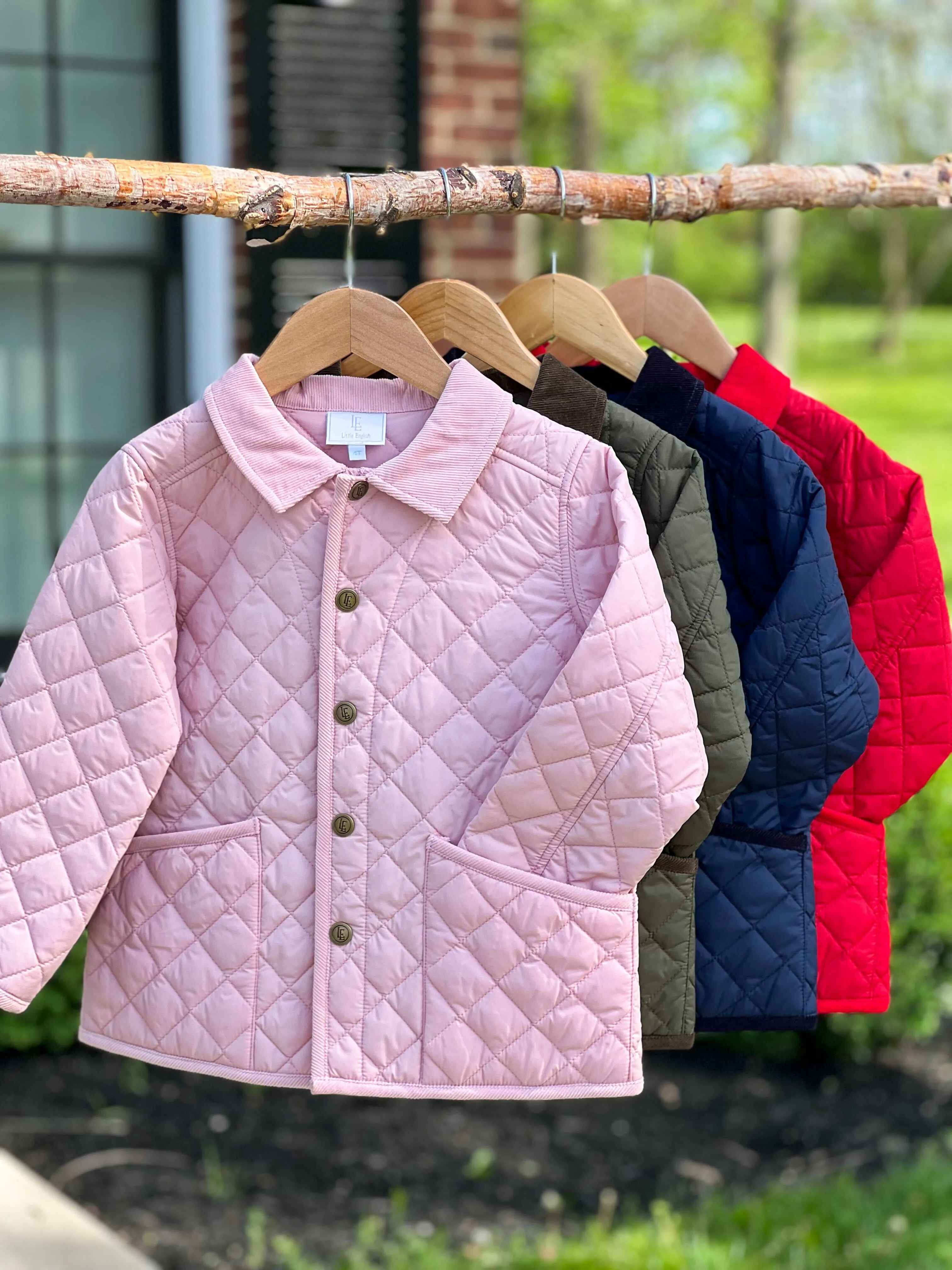 Classic Quilted Jacket - Red