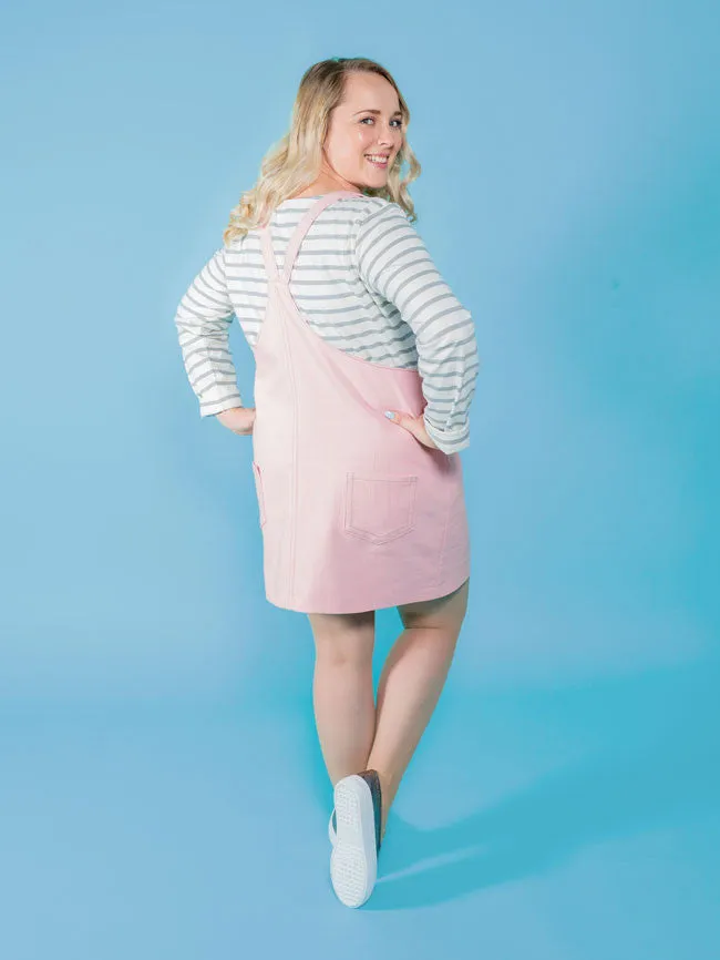 Cleo Dungaree Dress Pattern (US 2-20)
