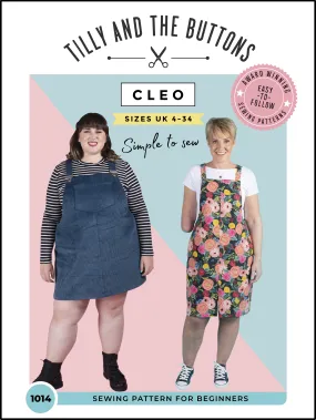 Cleo Dungaree Dress Pattern (US0-30)