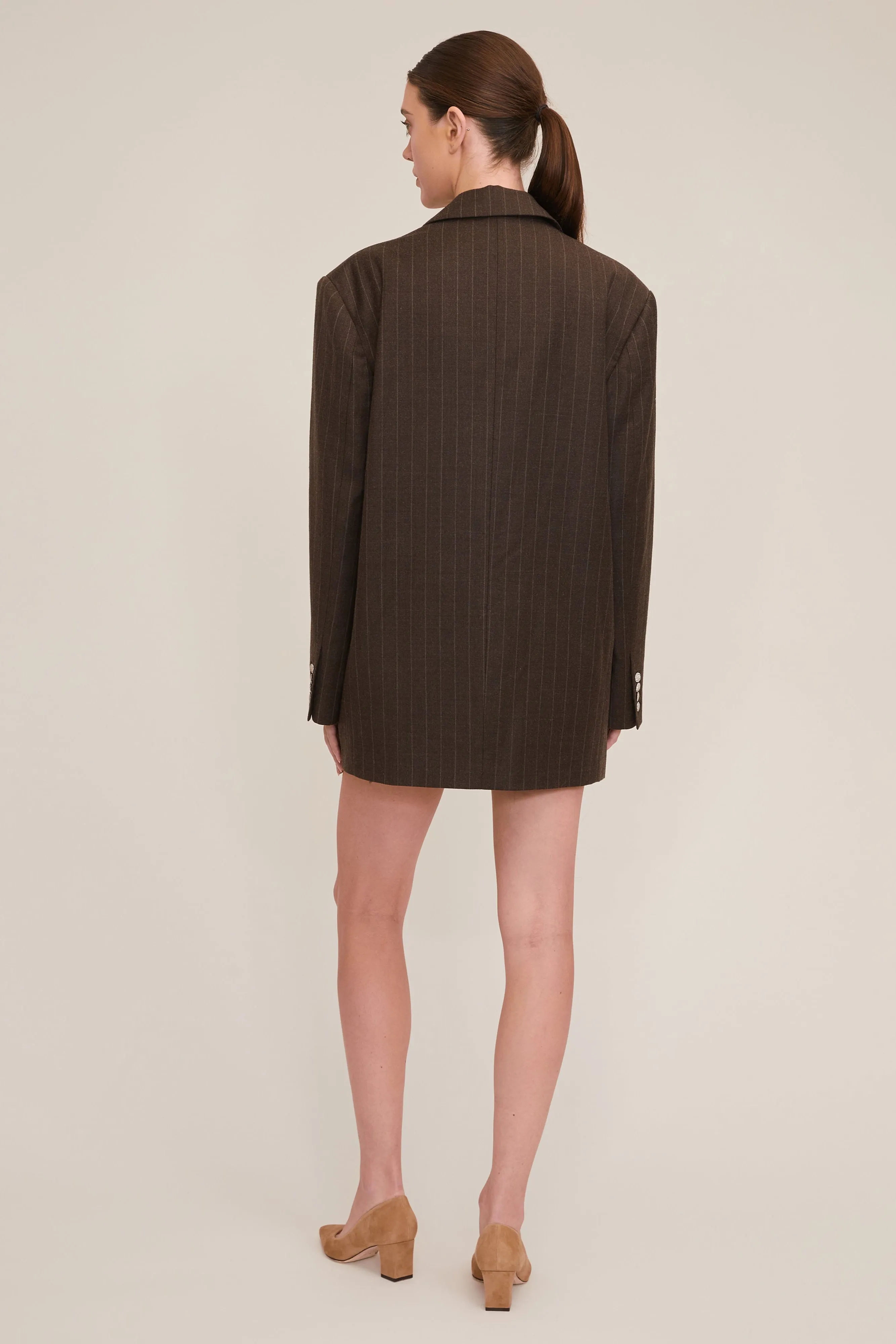 Cohen Pinstripe Boyfriend Blazer Dress