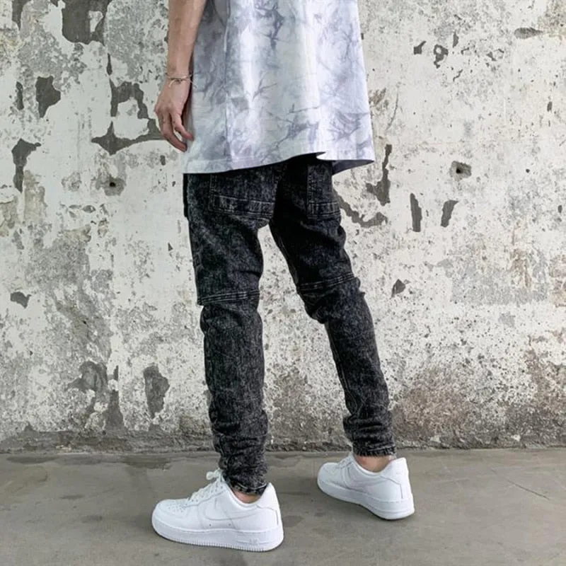 Comfort Stretch Denim Cargo Pants