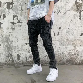 Comfort Stretch Denim Cargo Pants