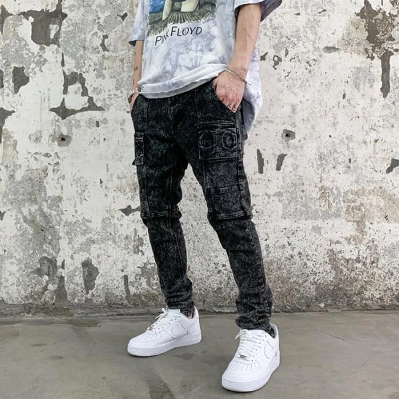 Comfort Stretch Denim Cargo Pants