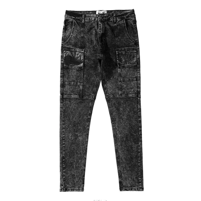 Comfort Stretch Denim Cargo Pants