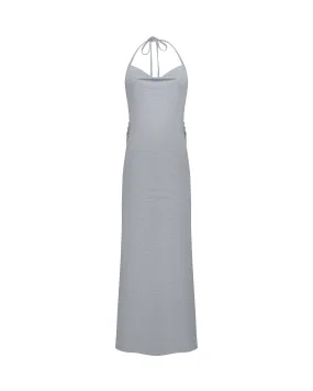 Convertible Slit Halter Dress