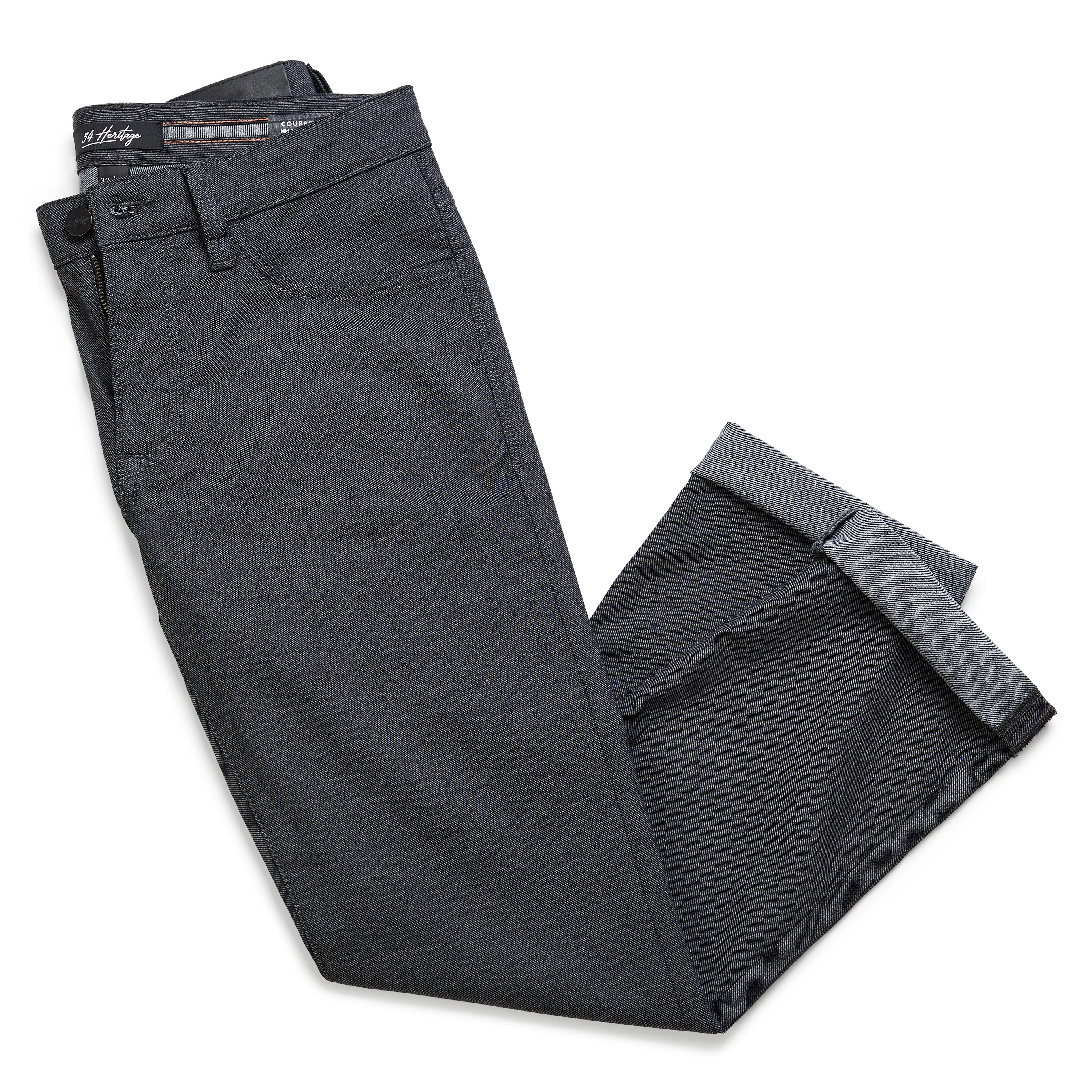 Cool Tapered Leg Pants In Black Coolmax