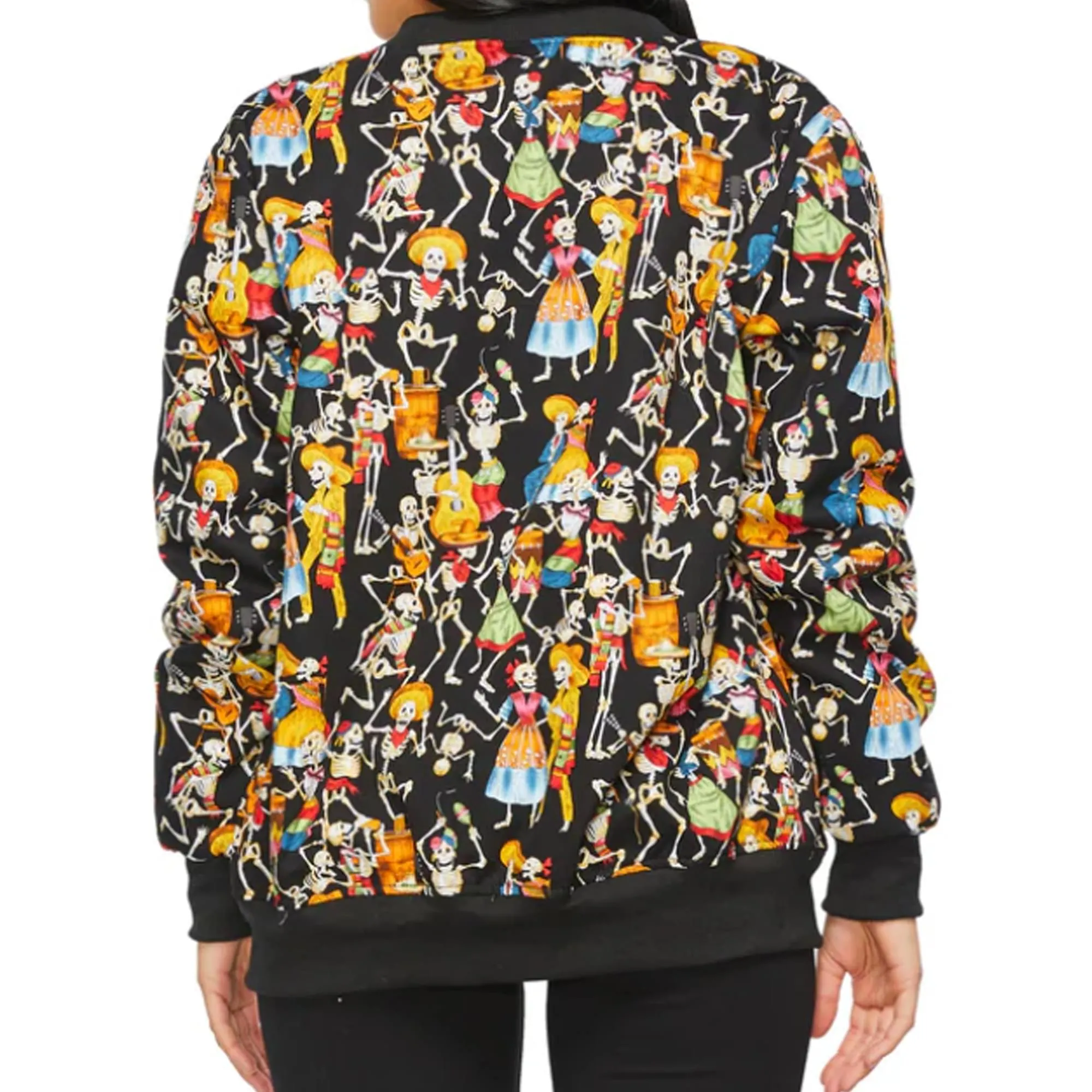 Day of Dead Bomber Jacket -  Unisex