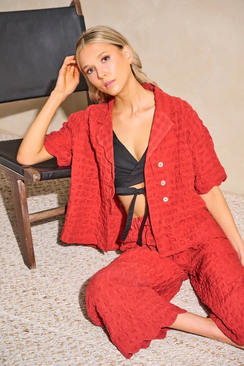 DorsaLi Nuage Shirt (Paprika)