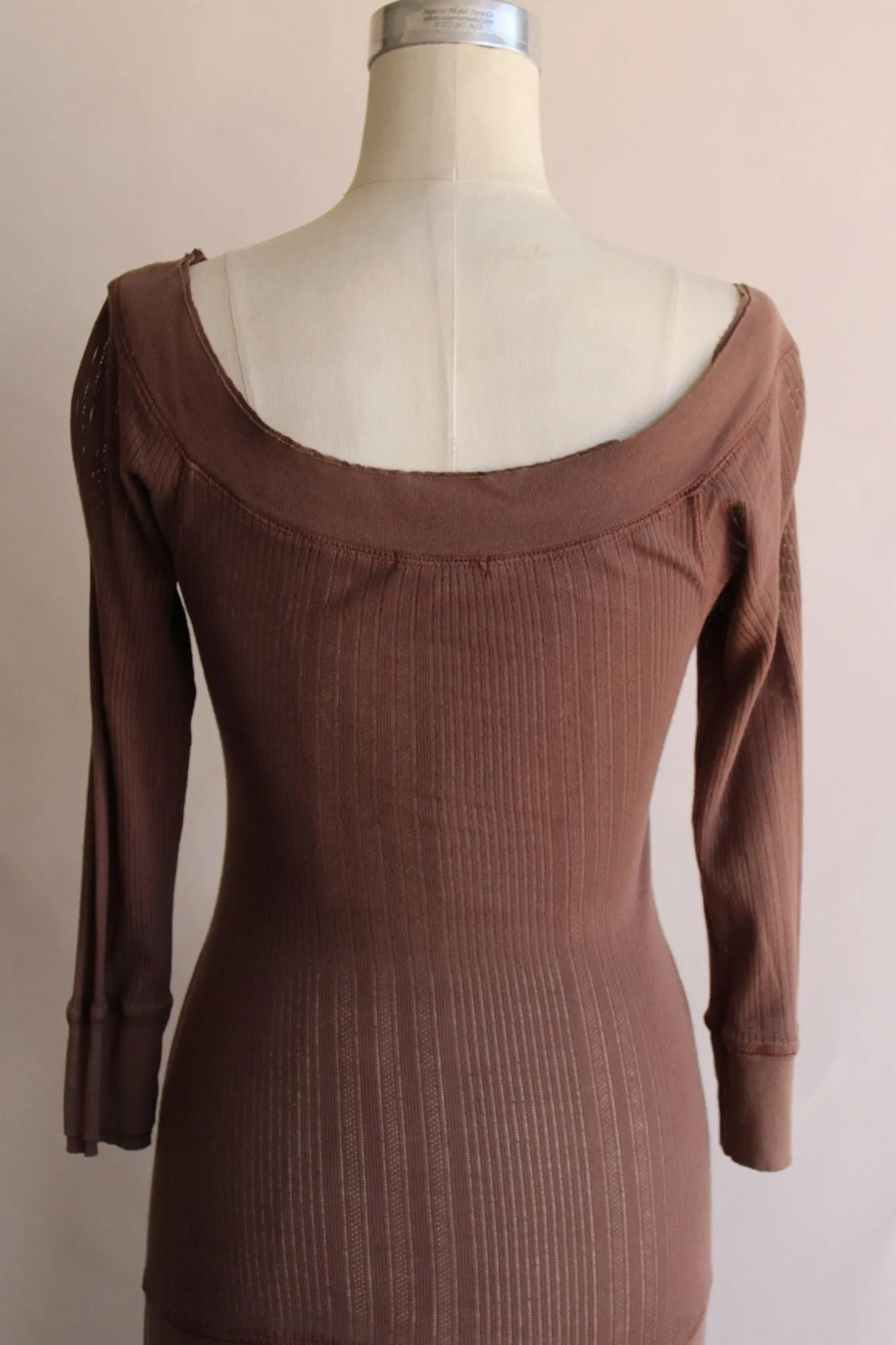 Eco-Ganik womens Dress in brown, Size Small, Full length, multi tiered