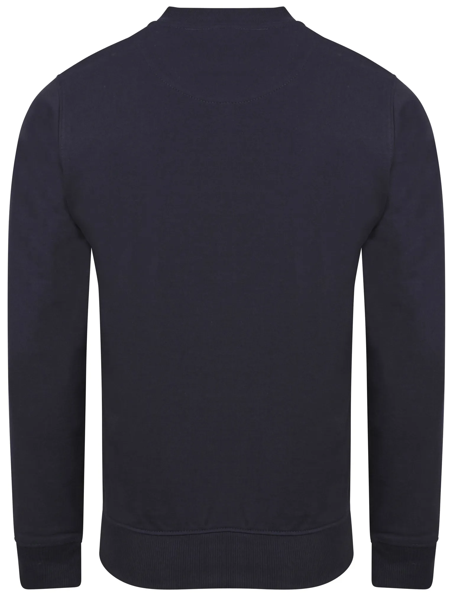Ellerslie Pique Zip Through Jersey Bomber Jacket In Navy - Dissident