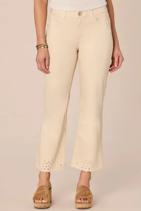 Embroidered Itty Bitty Flare Jean