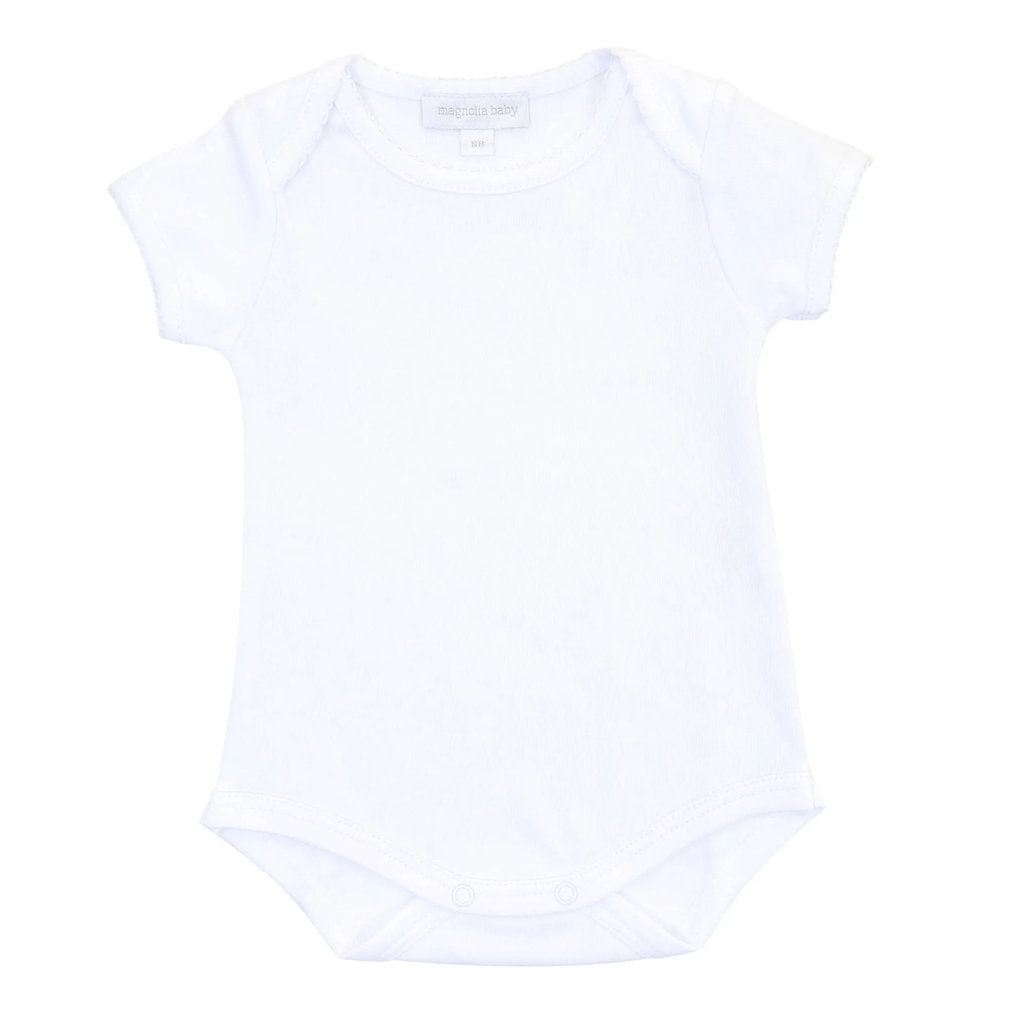 Essentials Short Sleeve Bodysuit with White Trim