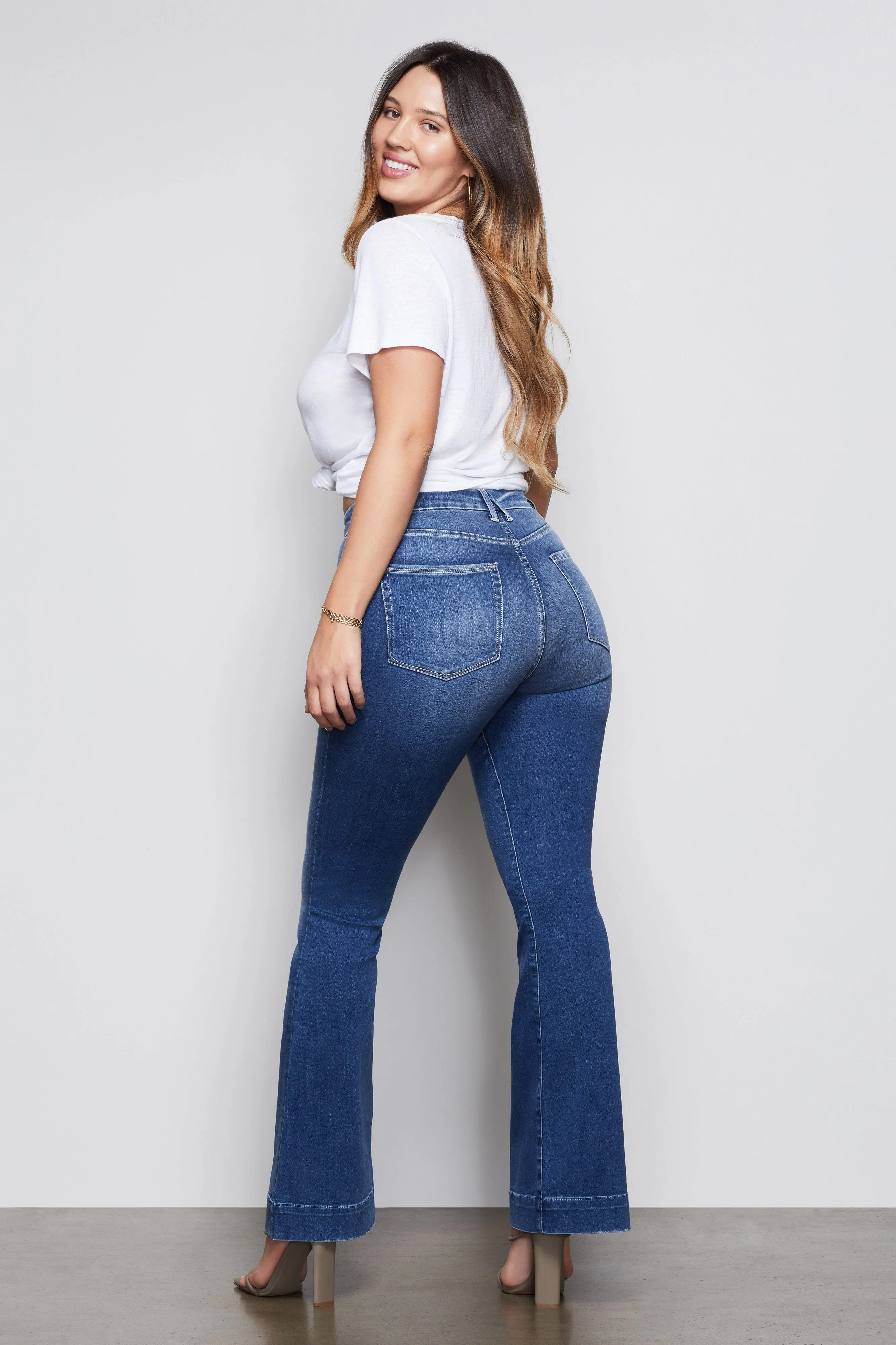 GOOD FLARE TROUSER HEM | BLUE363