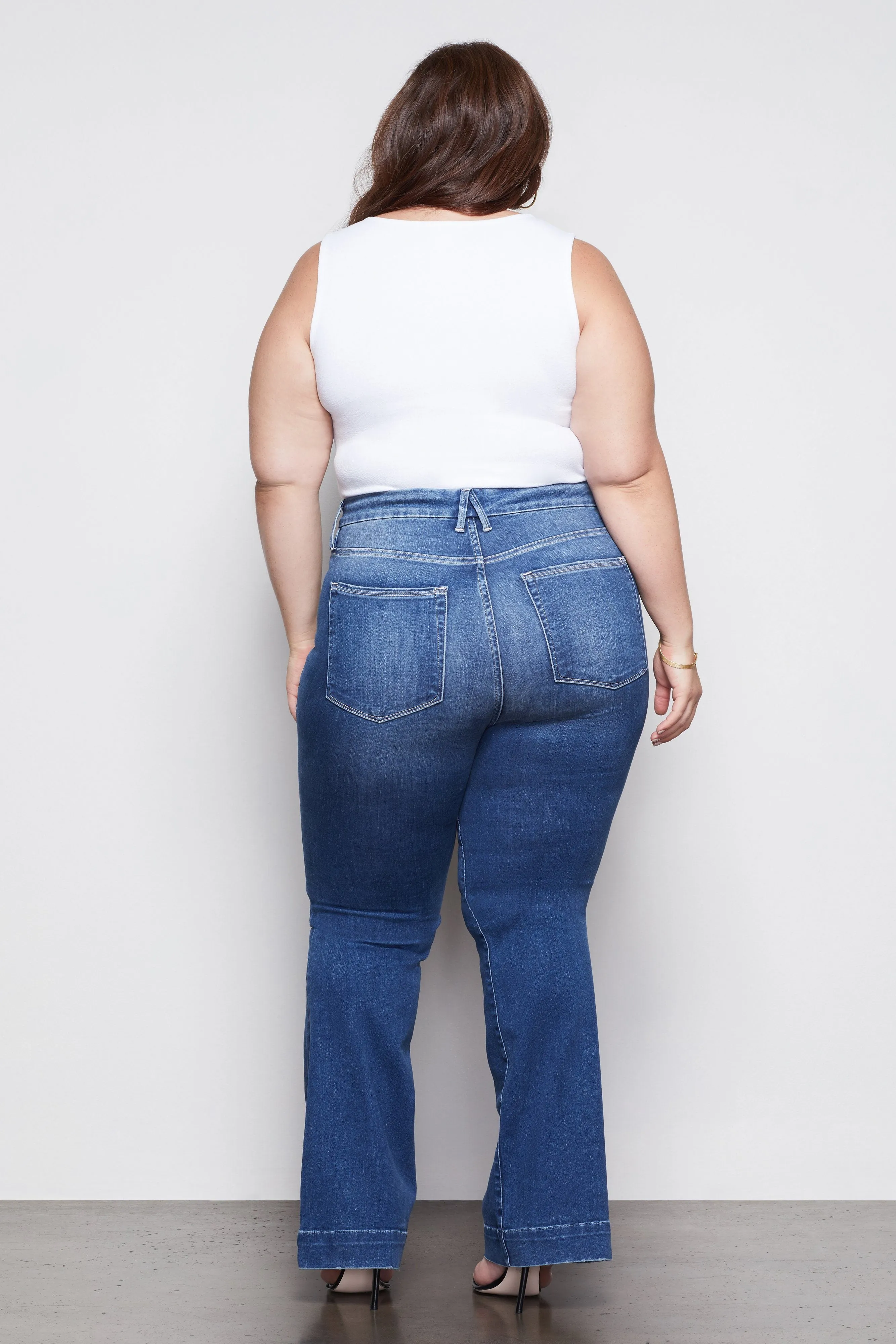 GOOD FLARE TROUSER HEM | BLUE363