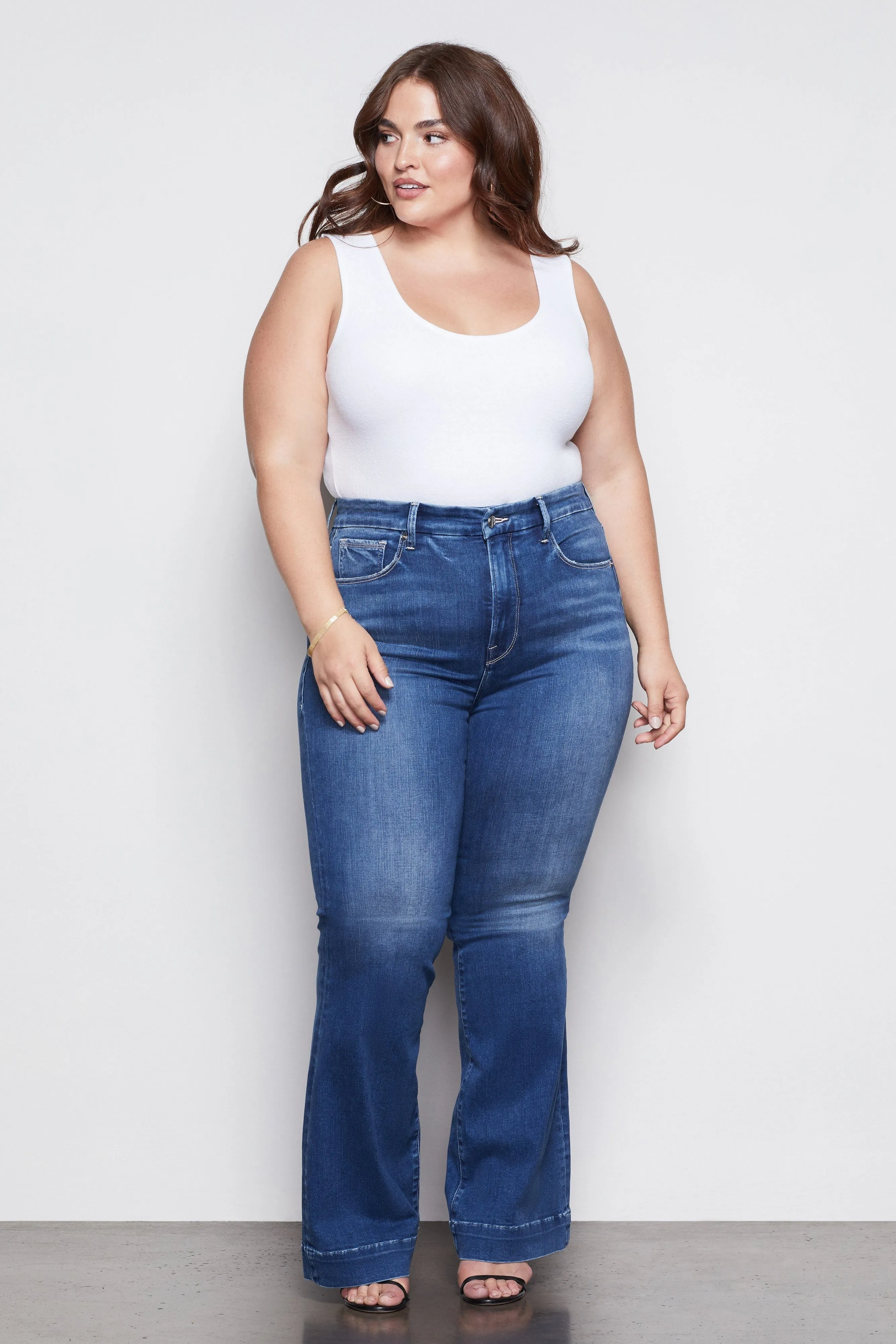 GOOD FLARE TROUSER HEM | BLUE363
