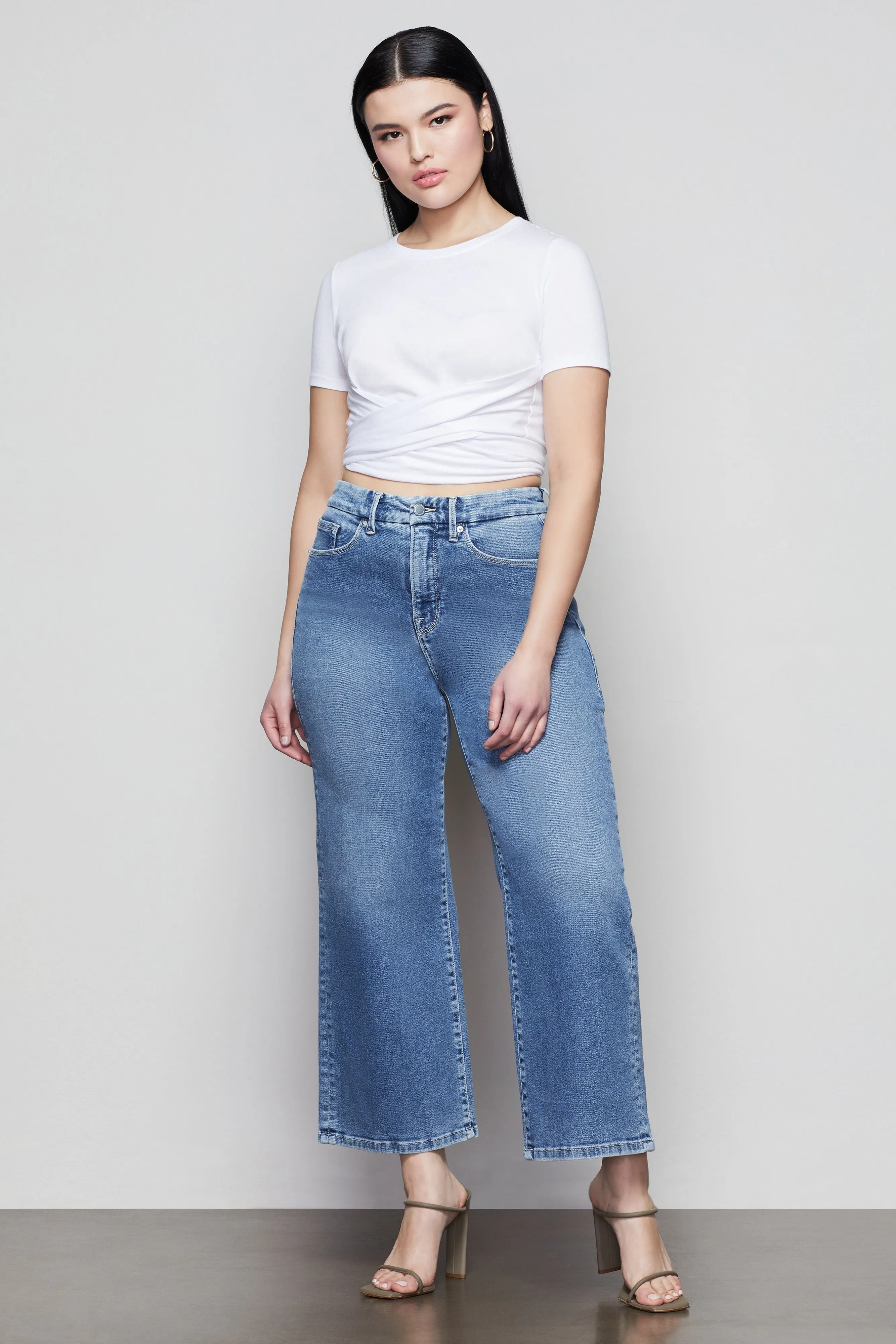 GOOD WAIST PALAZZO CROP | BLUE453