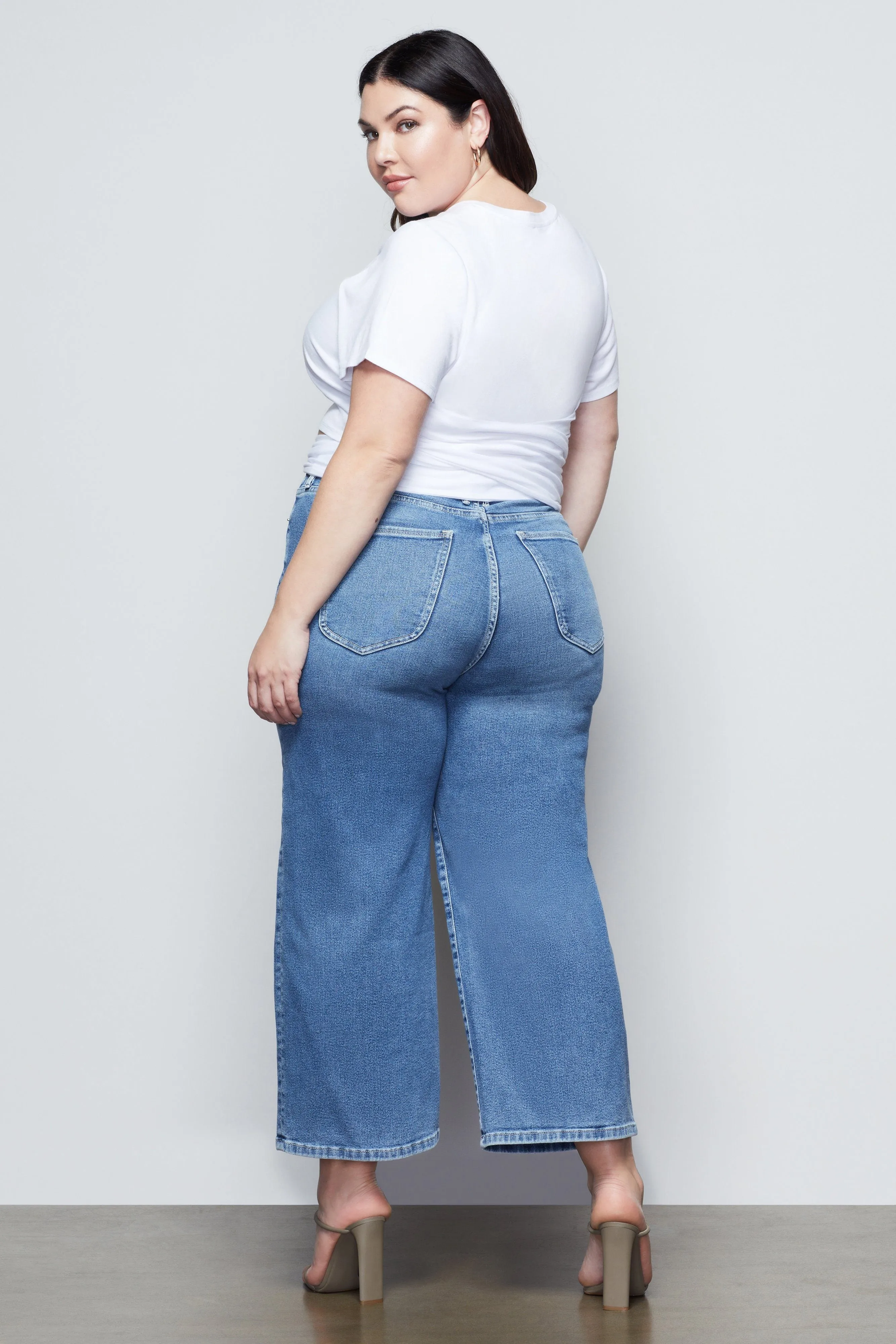 GOOD WAIST PALAZZO CROP | BLUE453