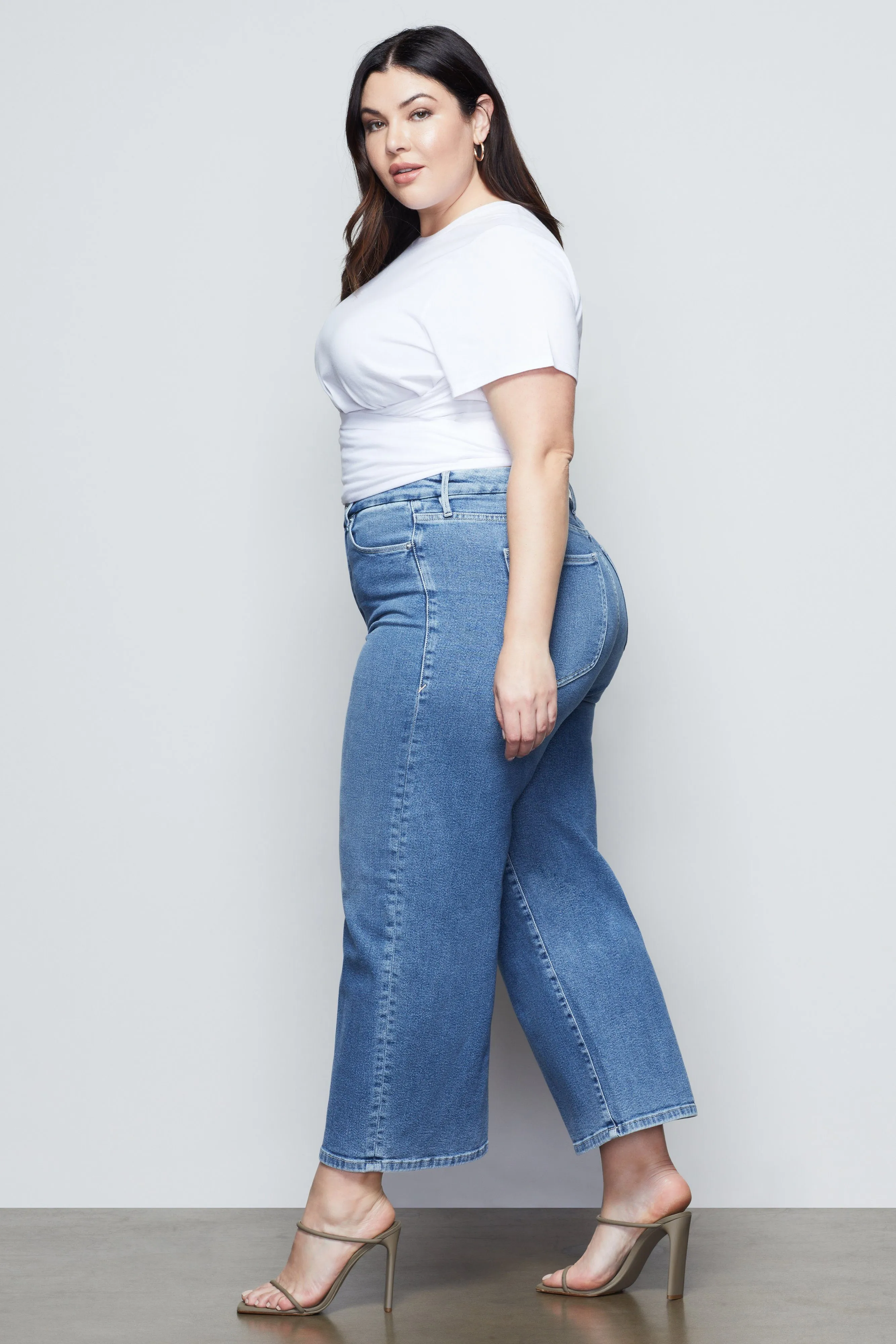GOOD WAIST PALAZZO CROP | BLUE453