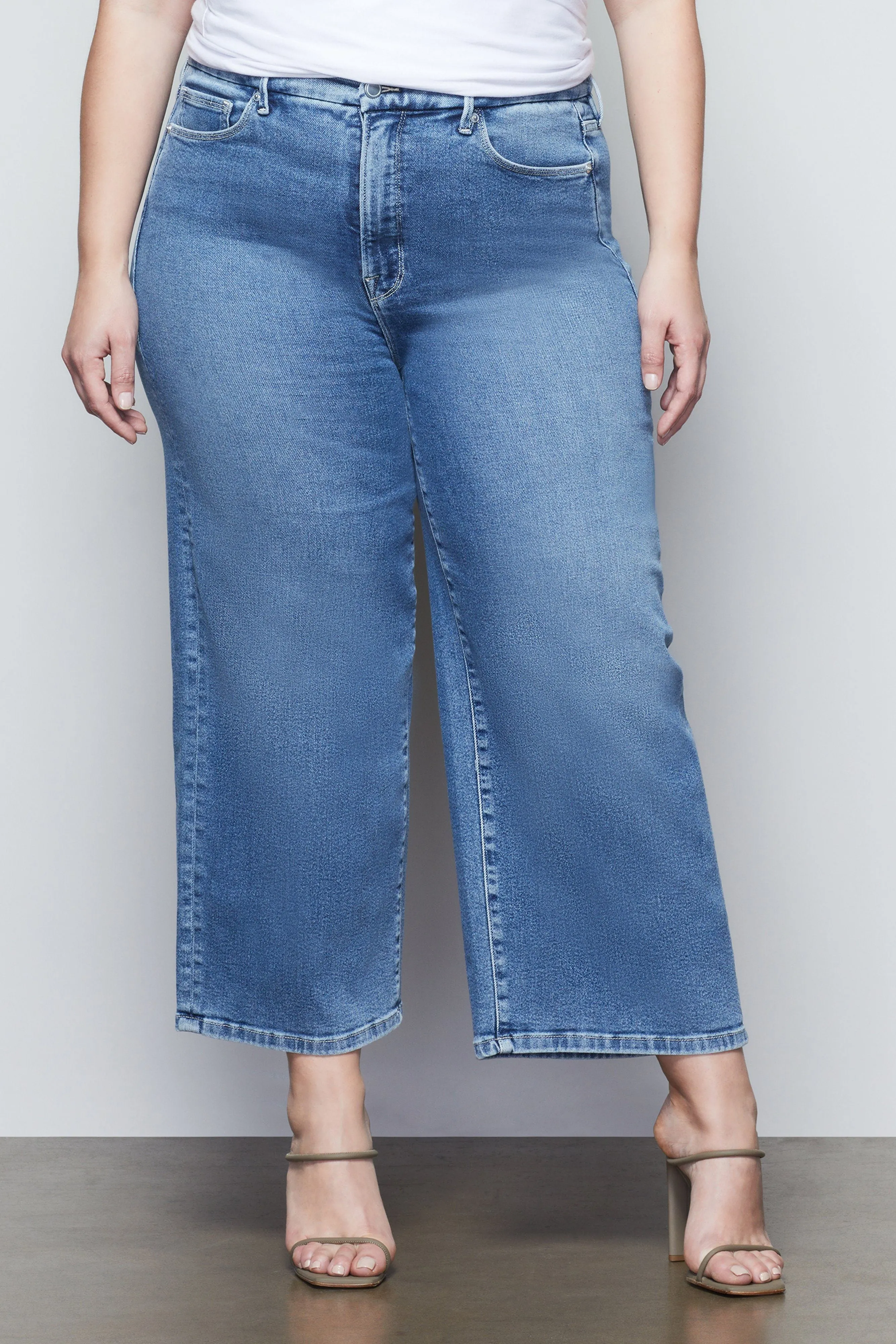 GOOD WAIST PALAZZO CROP | BLUE453