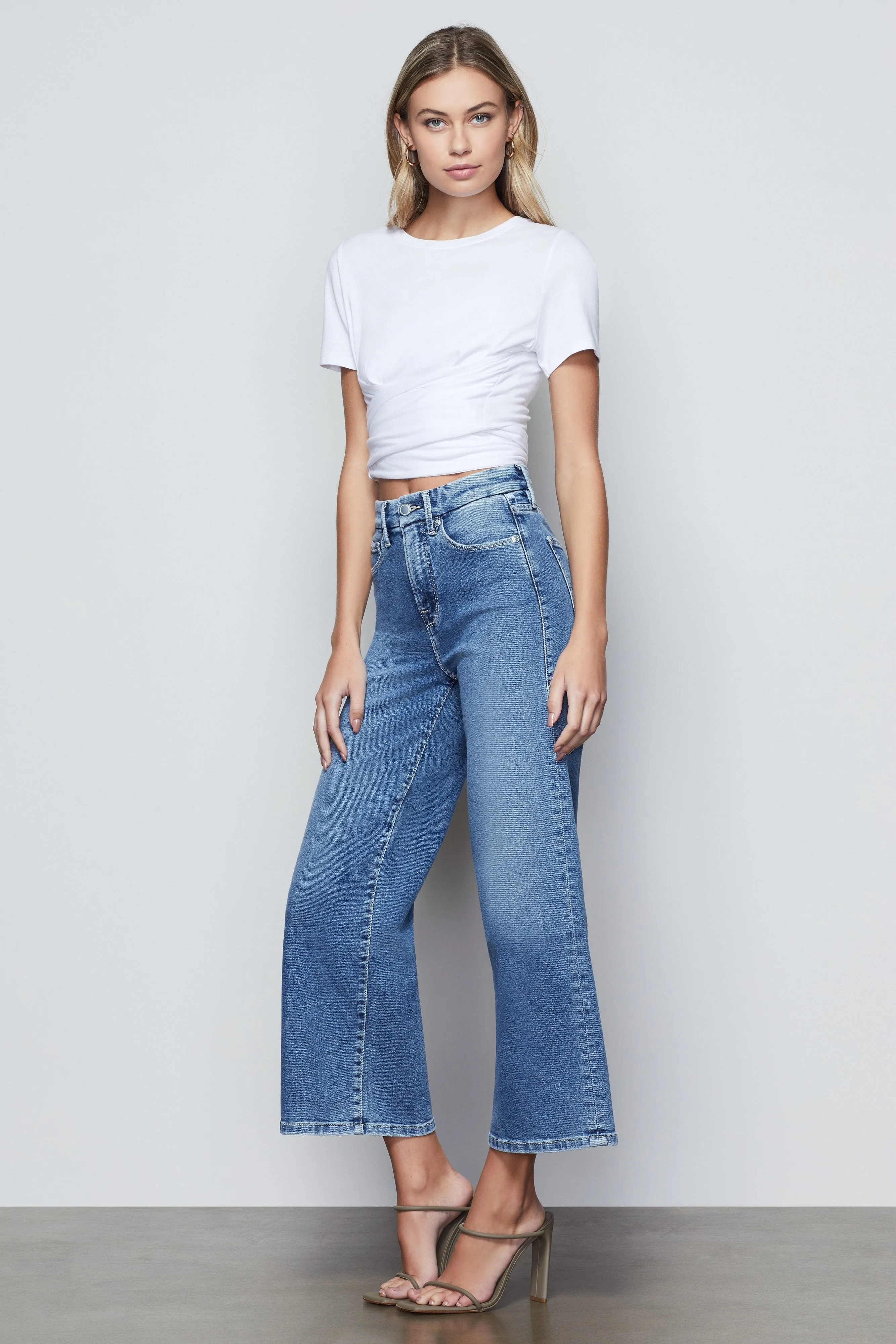 GOOD WAIST PALAZZO CROP | BLUE453