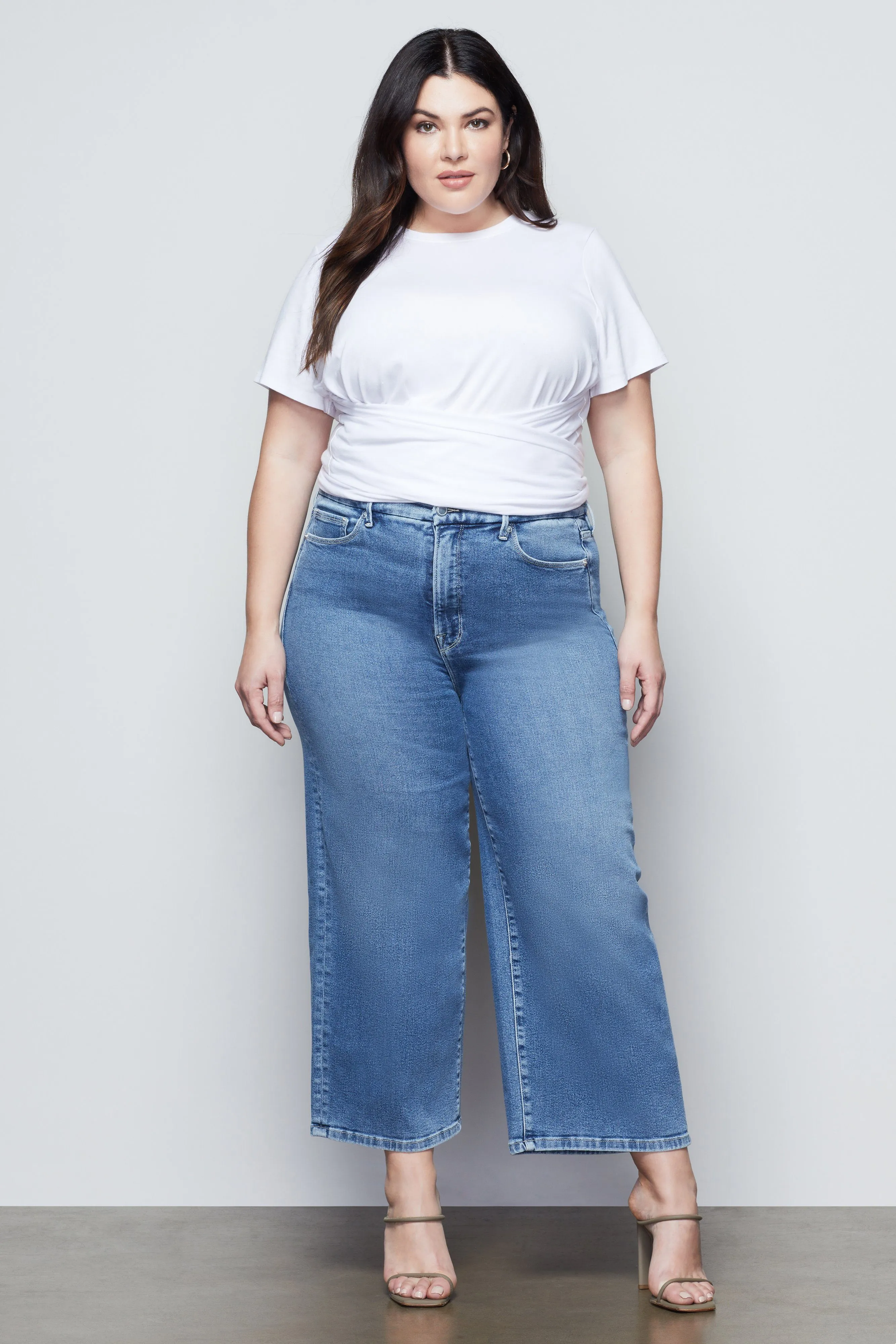 GOOD WAIST PALAZZO CROP | BLUE453