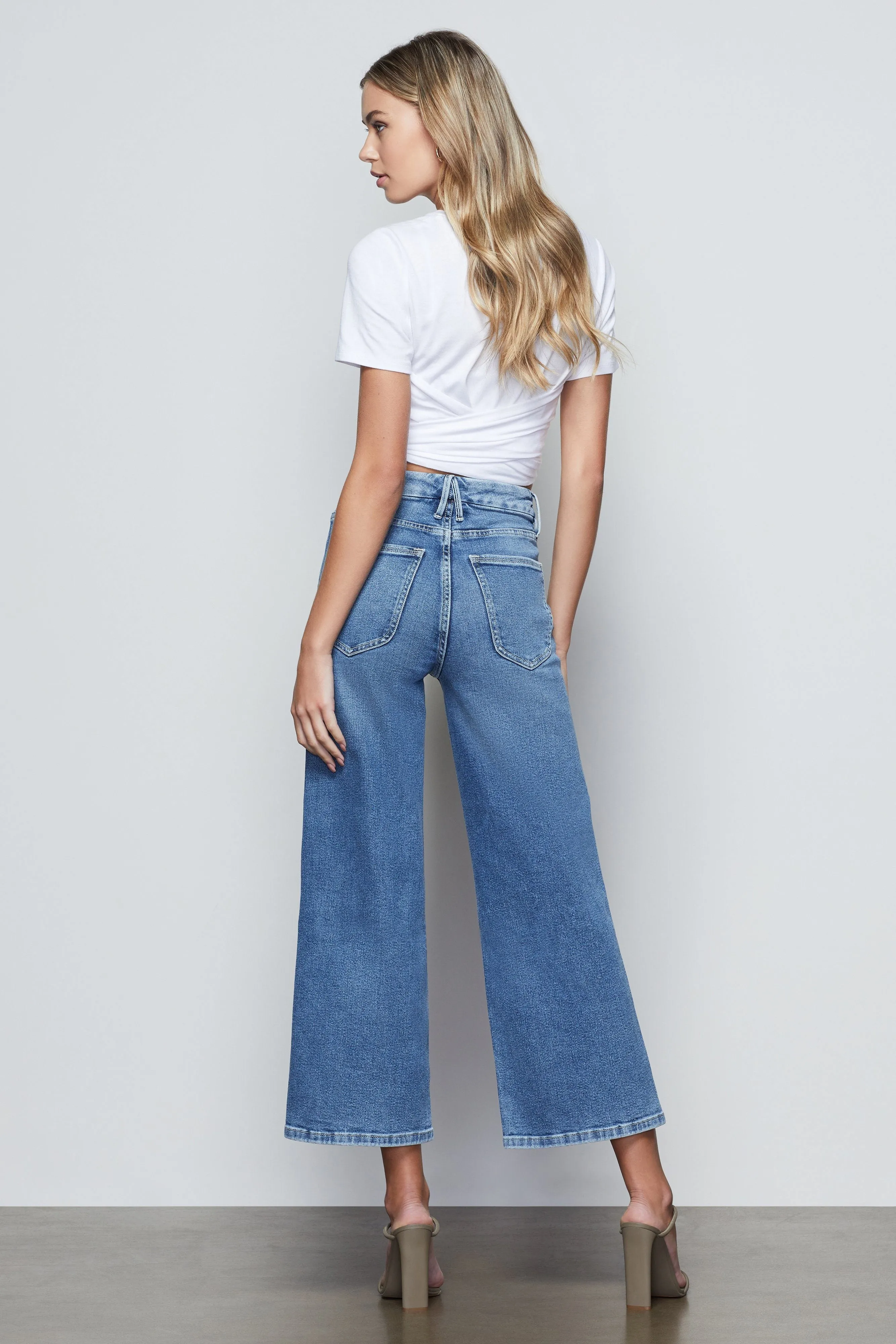 GOOD WAIST PALAZZO CROP | BLUE453