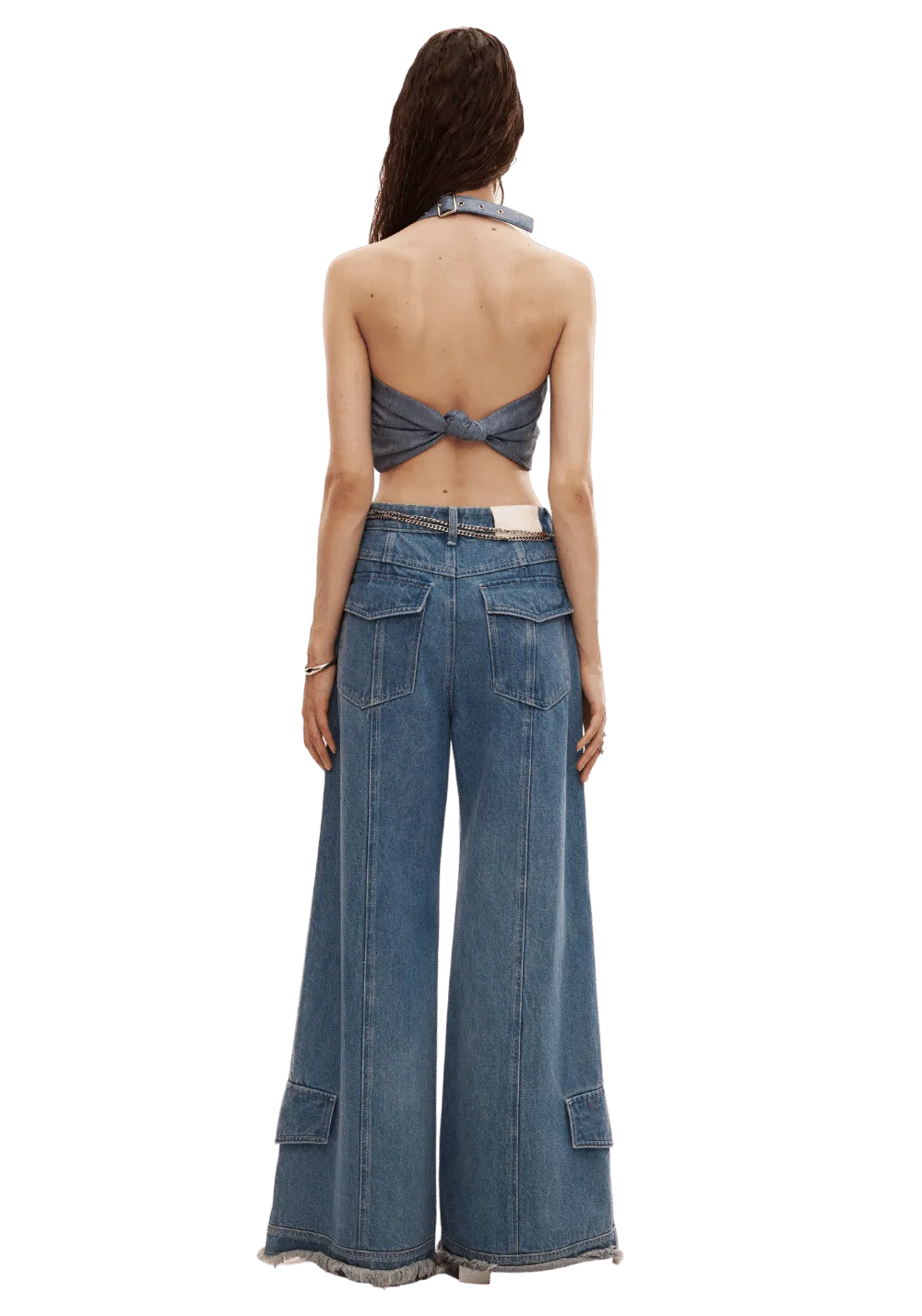 Halter Knitted Scarf Style Top