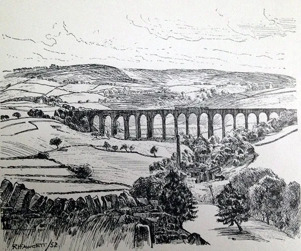 Hewenden Viaduct Canvas Print