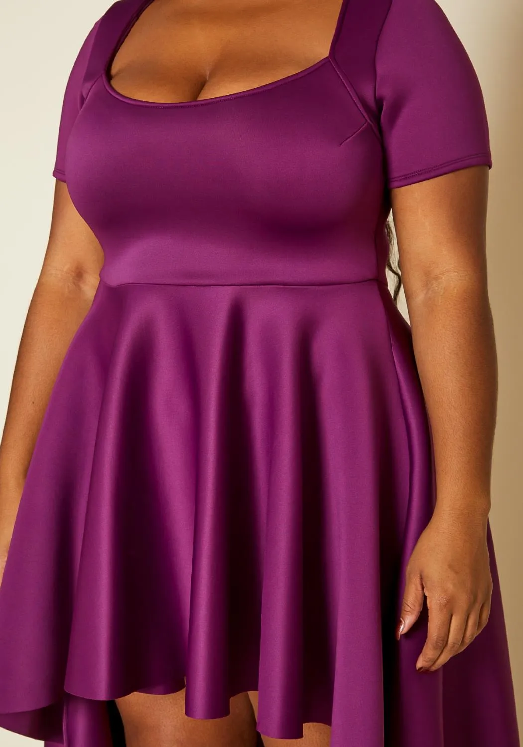 Hi Curvy Plus Size Women Flattering High Low Maxi Dress