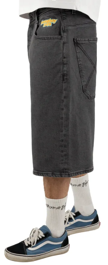 HOMEBOY - X-TRA MONSTER DENIM SHORTS - WASHED GREY