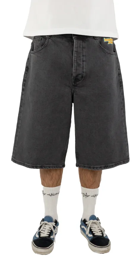 HOMEBOY - X-TRA MONSTER DENIM SHORTS - WASHED GREY