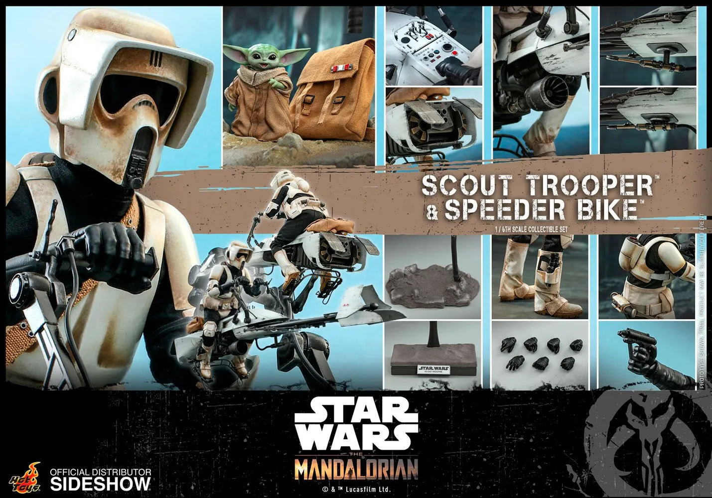 Hot Toys - The Mandalorian - Scout Trooper and Speeder Bike